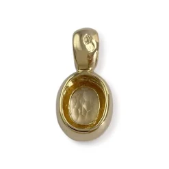 Pendentif d'occasion or 750 jaune citrine