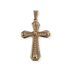 Pendentif d'occasion or 750 jaune croix