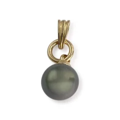 Pendentif d'occasion or 750 jaune perle de Tahiti