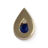 Pendentif d'occasion or 750 jaune diamant saphir