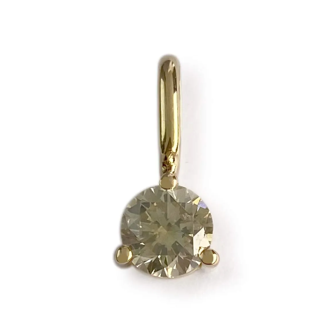 Pendentif d'occasion or 750 jaune diamant jaune