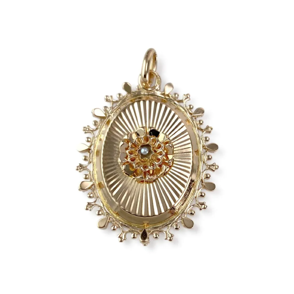 Pendentif d'occasion or 750 perles de chine