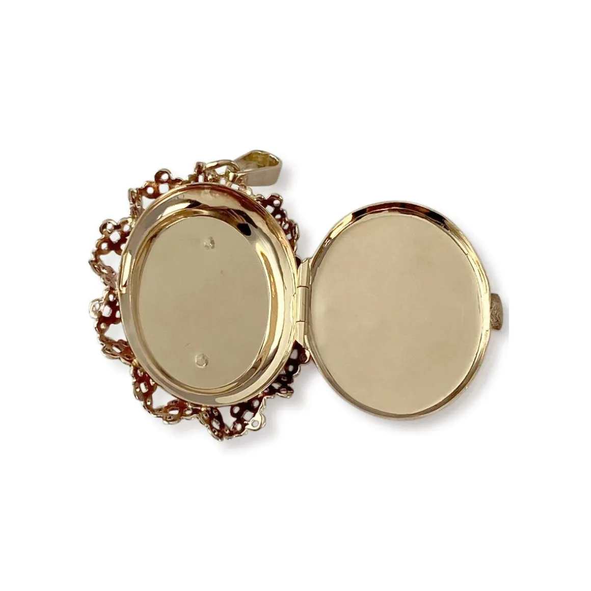 Pendentif d'occasion or 750 rose rubis, perle de culture
