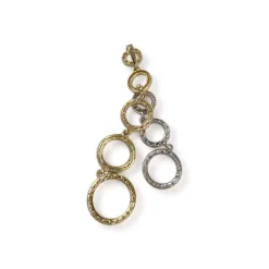 Pendentif d'occasion 2 ors 750 zirconias