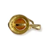 Pendentif d'occasion  or 750 2 tons diamant ambre
