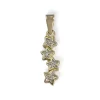 Pendentif d'occasion or 750 2 tons etoile diamant
