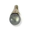 Pendentif d'occasion or 750 2 tons perle de tahiti diamants