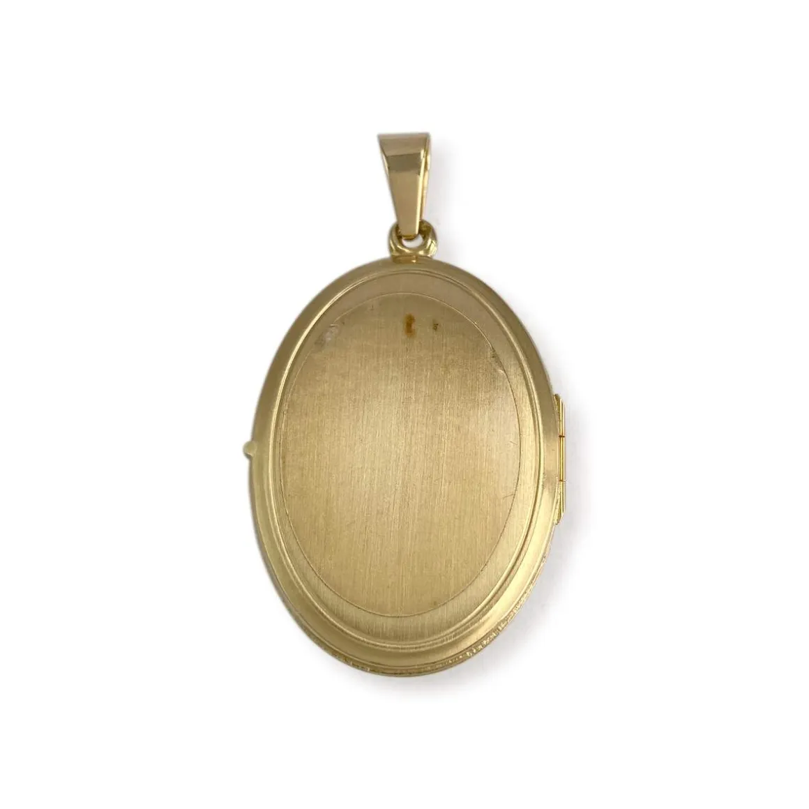 Pendentif d'occasion or 750 2 tons porte photo diamant