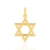 Pendentif etoile de david or jaune 750