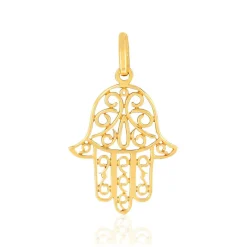 Pendentif or jaune 750 main de fatma
