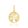 Pendentif or 375 jaune, motif arbre de vie