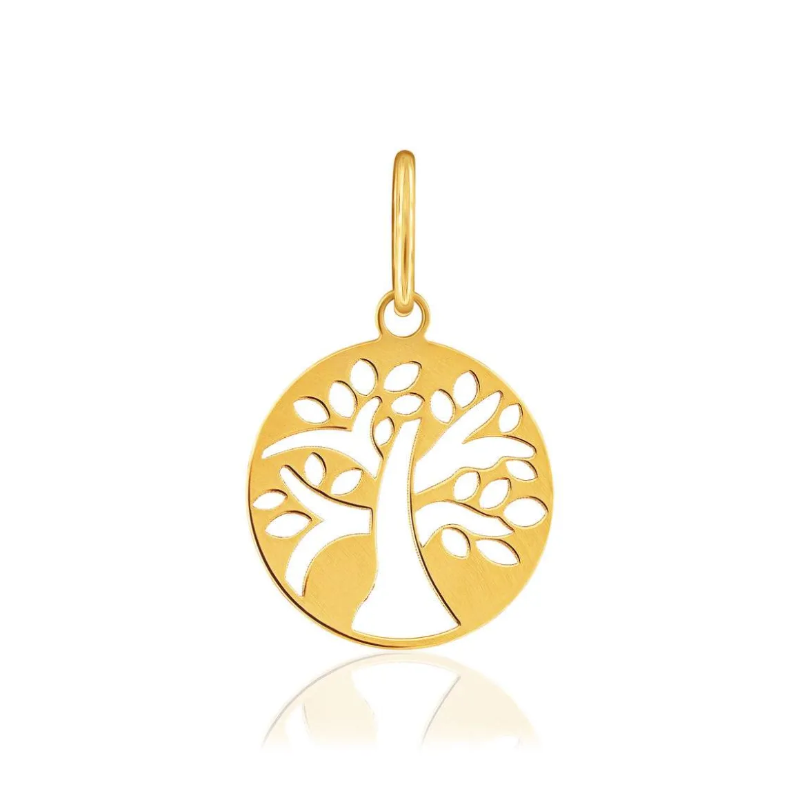 Pendentif or 375 jaune, motif arbre de vie