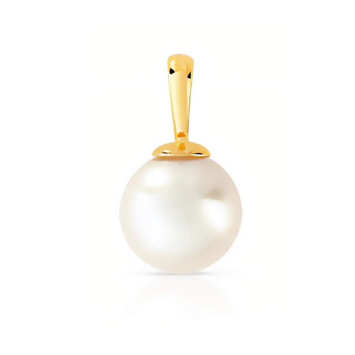 Pendentif or 750 jaune perle de culture du Japon