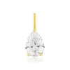 Pendentif or 375 jaune zirconia