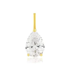 Pendentif or 375 jaune zirconia