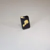 Pendentif or jaune 375 zodiaque verseau onyx noir