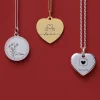 Pendentif plaqué or coeur