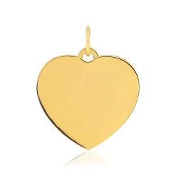 Pendentif plaqué or coeur