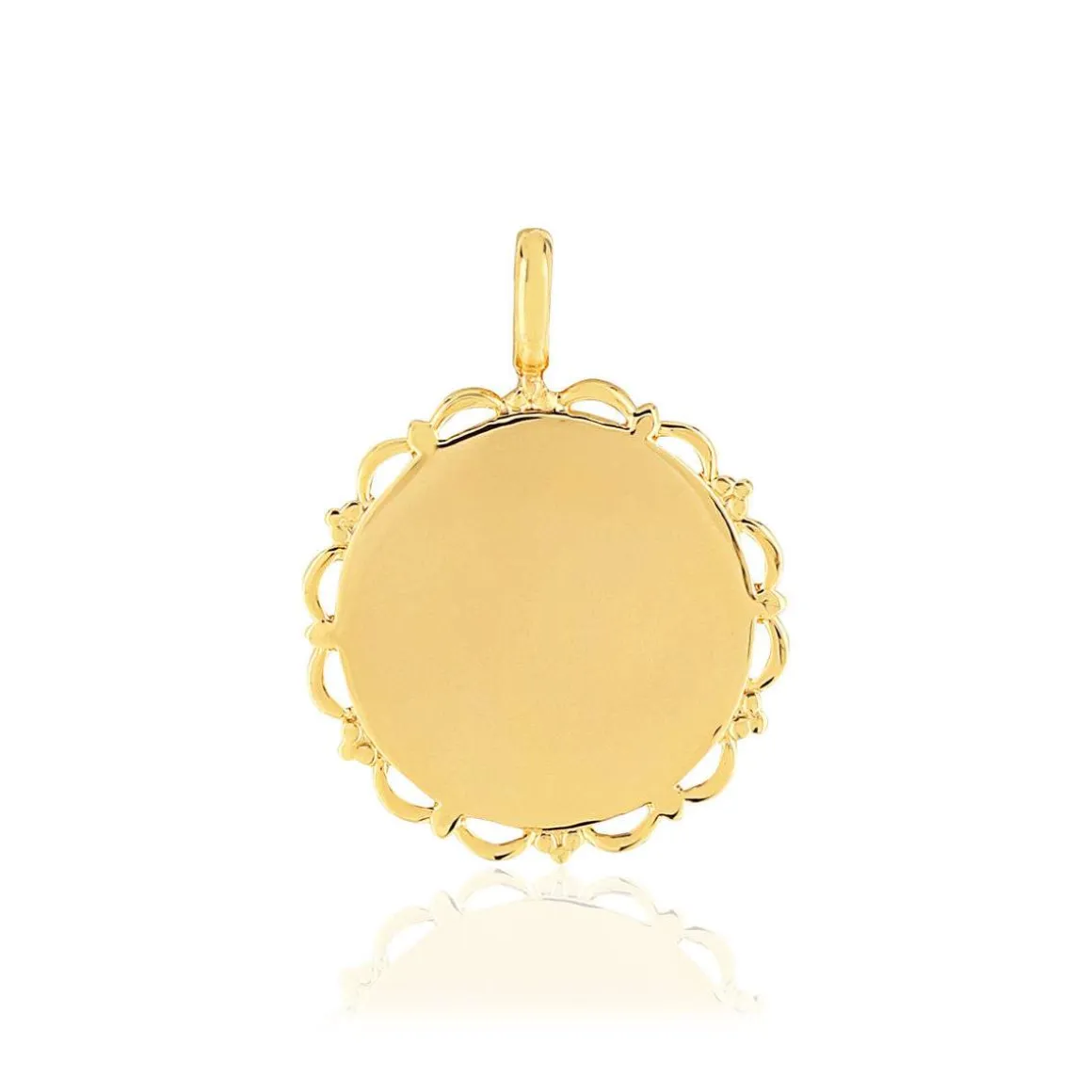 Pendentif plaqué or personnalisable