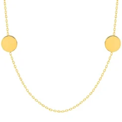 Sautoir plaqué or jaune 80 cm