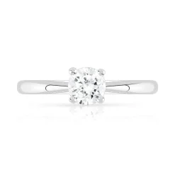 Solitaire argent 925 zirconia