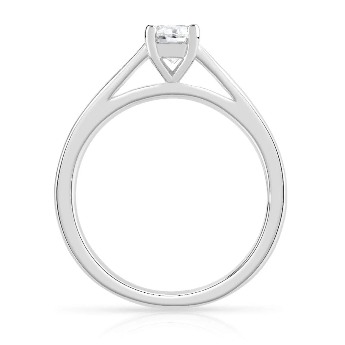 Solitaire argent 925 zirconia