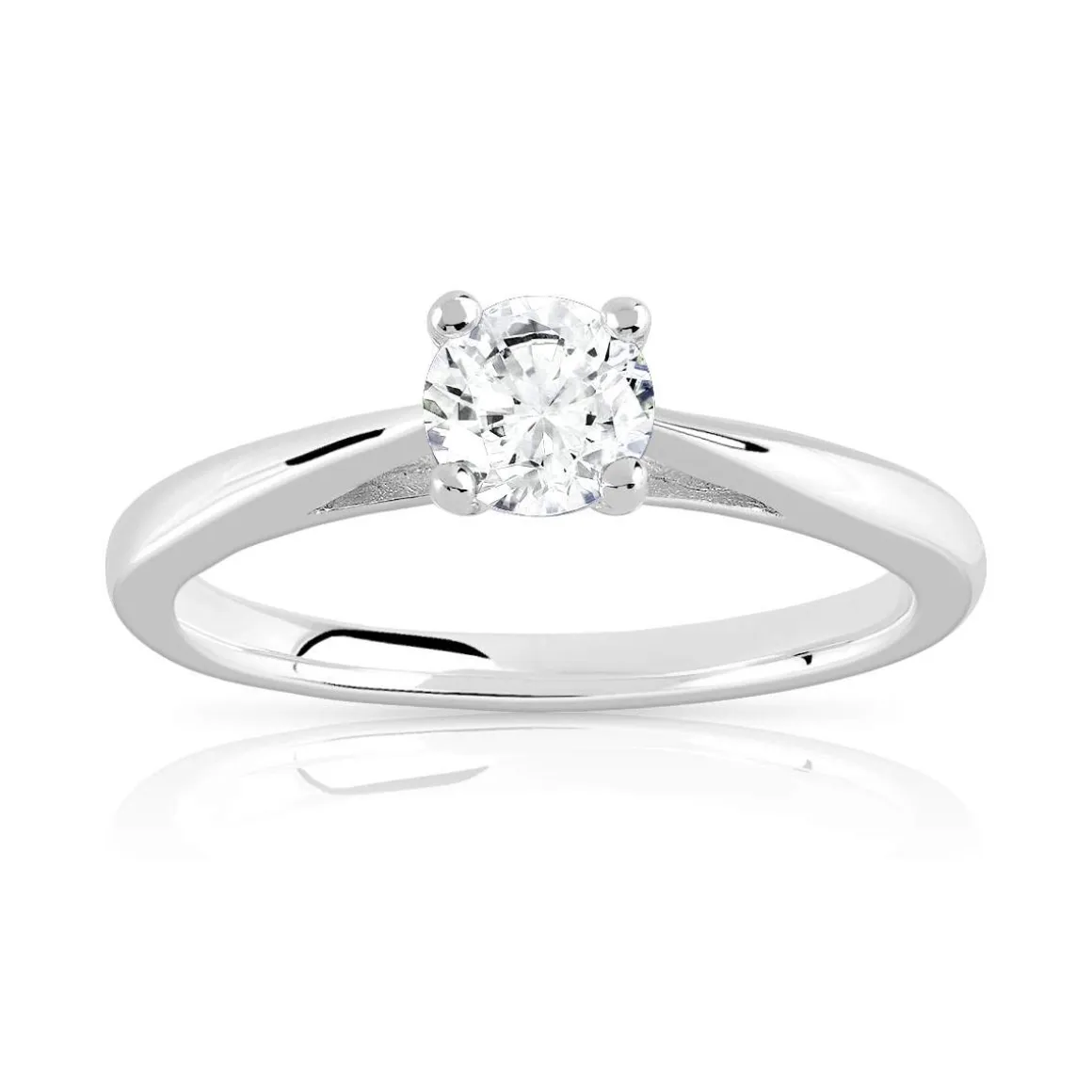 Solitaire argent 925 zirconia