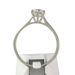 Solitaire d'occasion or 750 blanc diamant