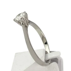 Solitaire d'occasion or 750 blanc diamant