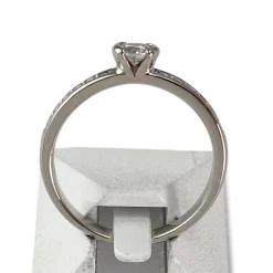 Solitaire d'occasion or 750 blanc diamants