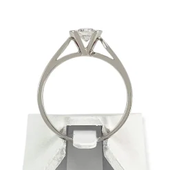 Solitaire d'occasion or 750 blanc diamant