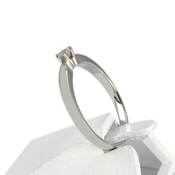 Solitaire d'occasion or 750 blanc diamant