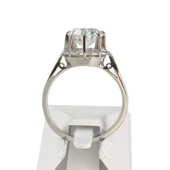 Solitaire d'occasion or 750 blanc diamant