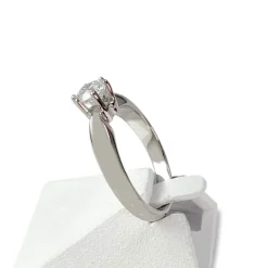 Solitaire d'occasion or 750 blanc diamant