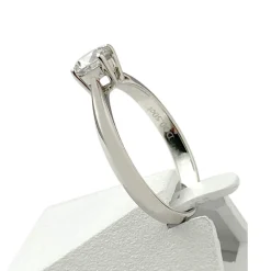 Solitaire d'occasion or 750 blanc diamant 0.50 carat