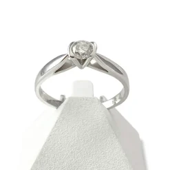 Solitaire d'occasion or 750 blanc diamant séduction