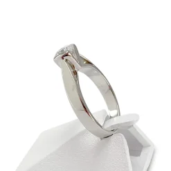 Solitaire d'occasion or 750 blanc diamant