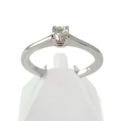 Solitaire d'occasion or 750 blanc diamant