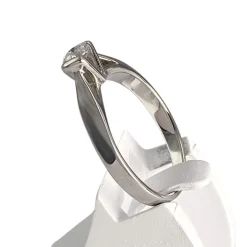 Solitaire d'occasion or 750 blanc diamant