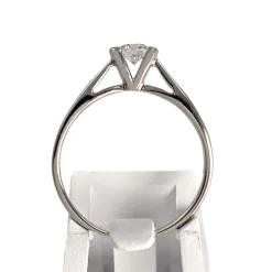 Solitaire d'occasion or 750 blanc diamant