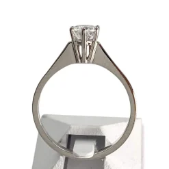 Solitaire d'occasion or 750 blanc diamant