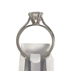 Solitaire d'occasion or 750 blanc diamant