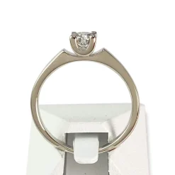 Solitaire d'occasion or 750 blanc diamant
