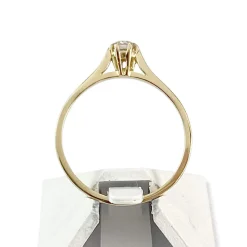 Solitaire d'occasion or 750 jaune diamant