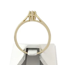 Solitaire d'occasion or 750 jaune diamant