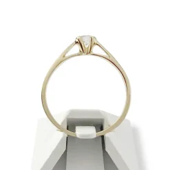 Solitaire d'occasion or 750 jaune diamant