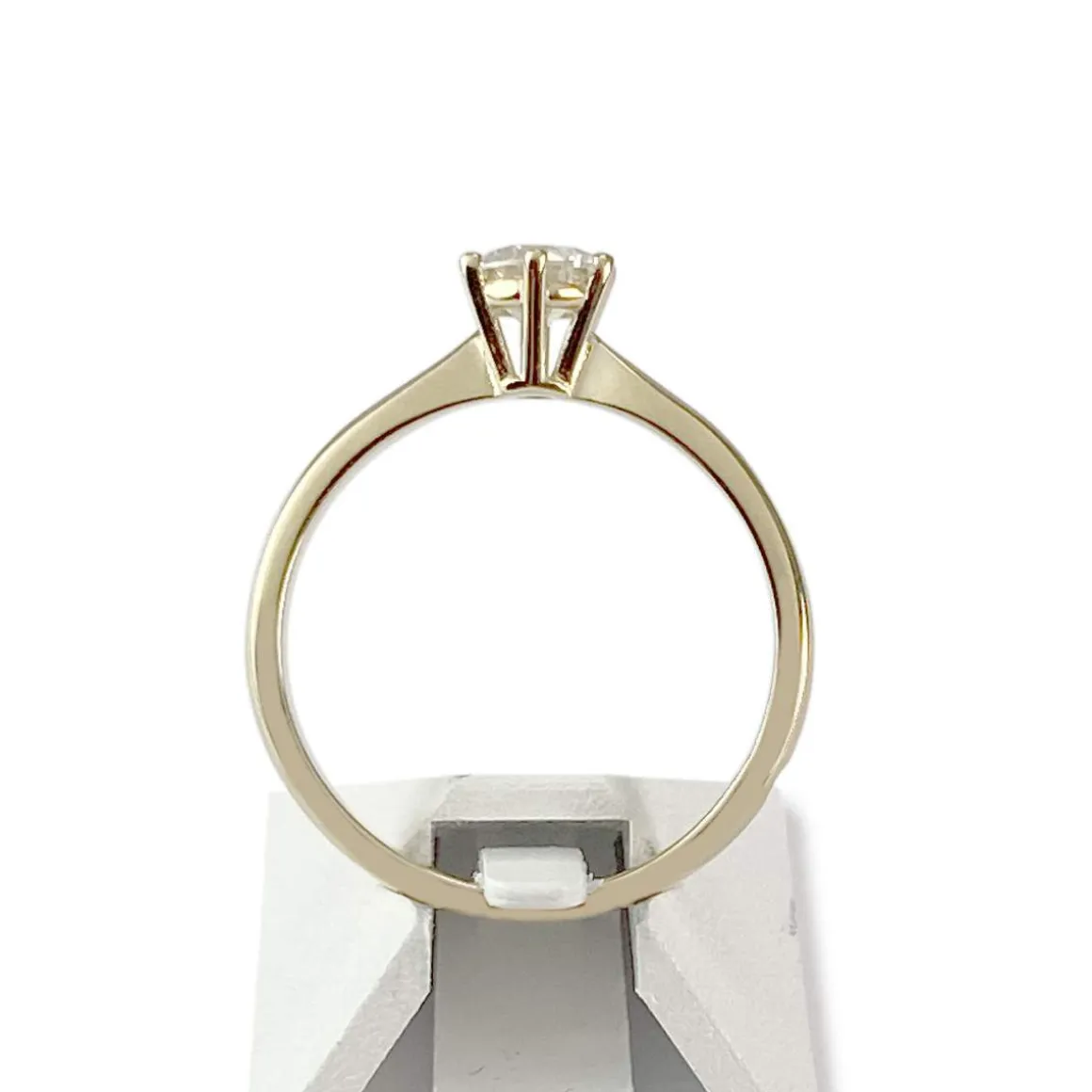 Solitaire d'occasion or 585 jaune diamant