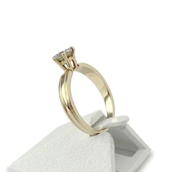 Solitaire d'occasion or 750 jaune diamant