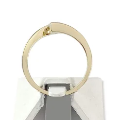 Solitaire d'occasion or 750 jaune diamant