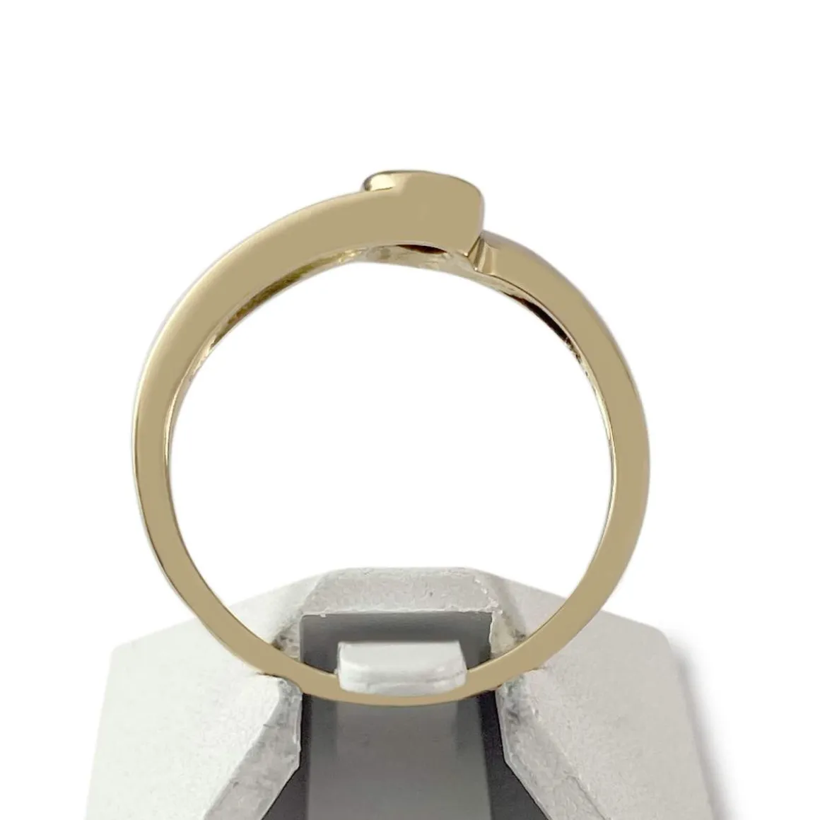 Solitaire d'occasion or 750 jaune diamant